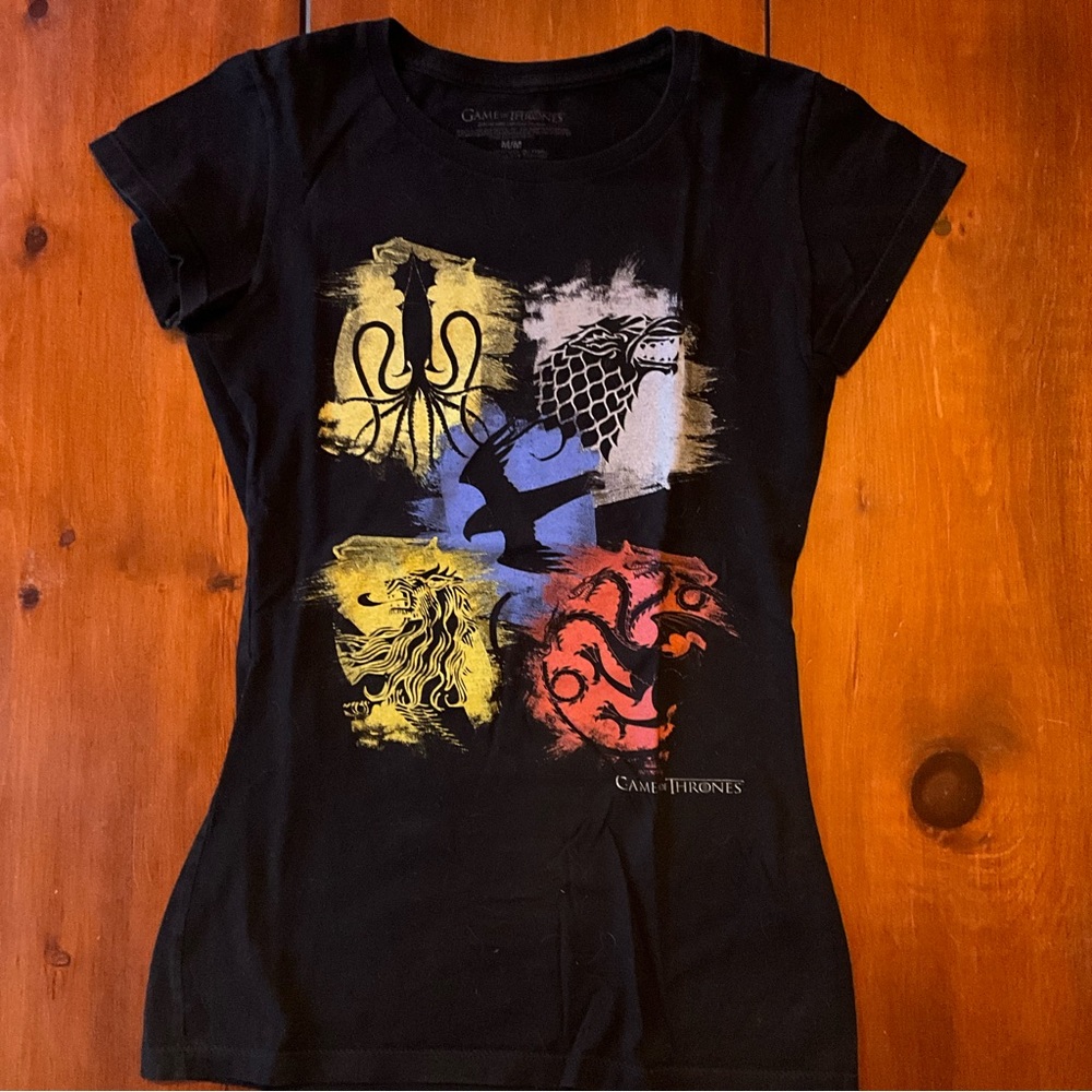 Official game of thrones houses tee women’s medium